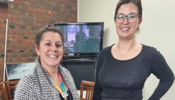 Natasha from Knox Council and Siobhan from Cocoon Cool Roofs